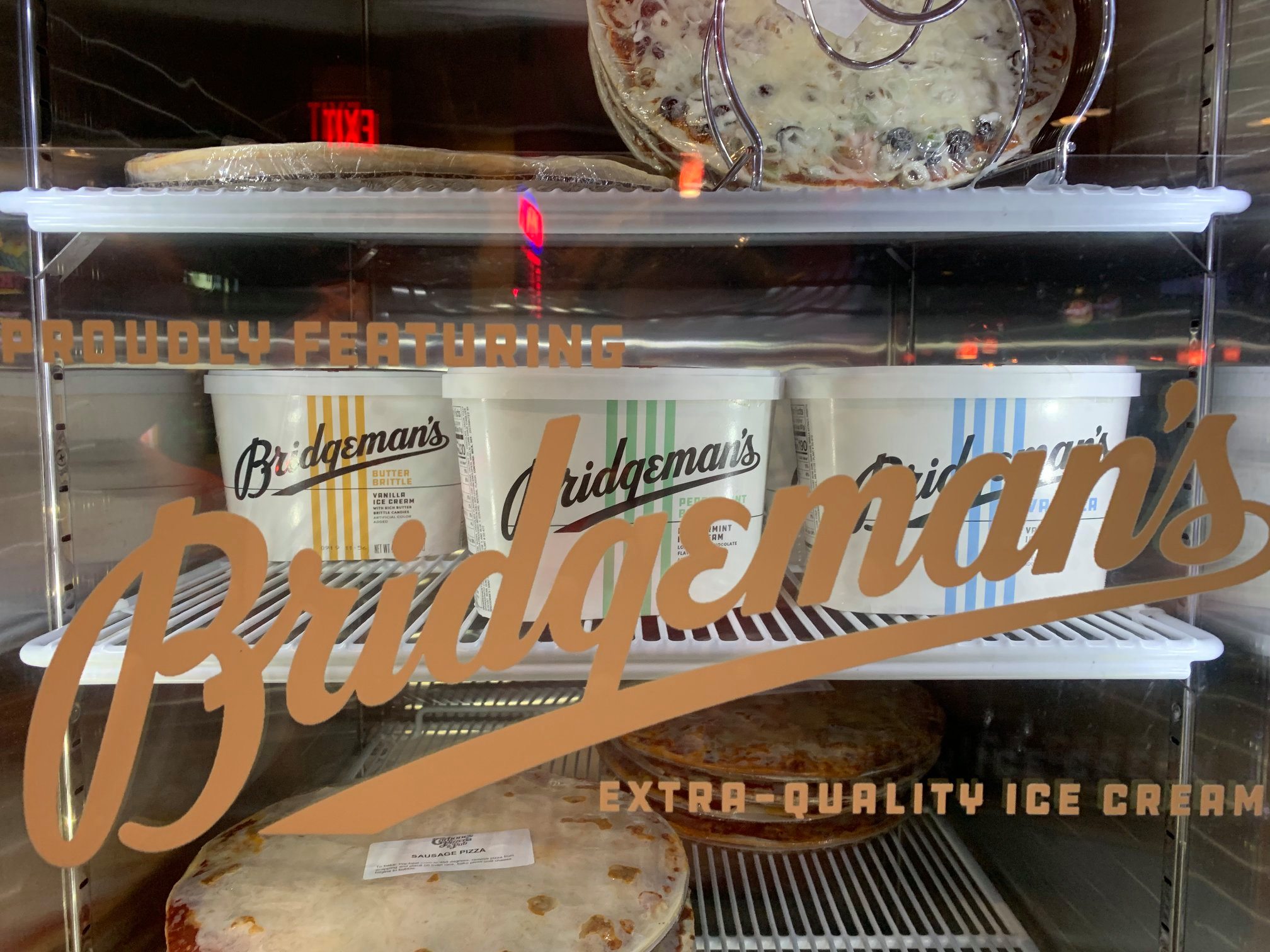 Carbone's Pizza and Bridgeman's Ice Cream